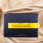 Oscar Charles 8-teiliges luxuriöses Profi-Makeup-Pinselset & luxuriöse Kosmetiktasche. Rose Gold/Schwarz